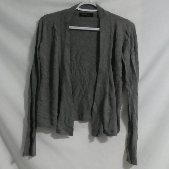 SEDUCTIONS | medium | Grey Lightweight Open Front Knit Cardigan - Picture 1 of 14